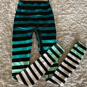 K-Deer stripe leggings EUC